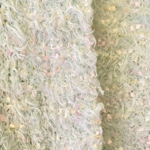 Forever21 Mint Green Fuzzy Open Cardigan - Picture 2 of 4